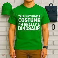 This Is My Human Costume I'm Really a Dinosaur T-Shirt thumb 6