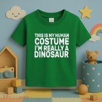 This Is My Human Costume I'm Really a Dinosaur Toddler T-Shirt thumb 3