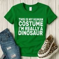 This Is My Human Costume I'm Really a Dinosaur Women's T-Shirt thumb 3