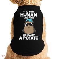 This Is My Human Costume I'm Really A Potato Doggie Tank thumb 0