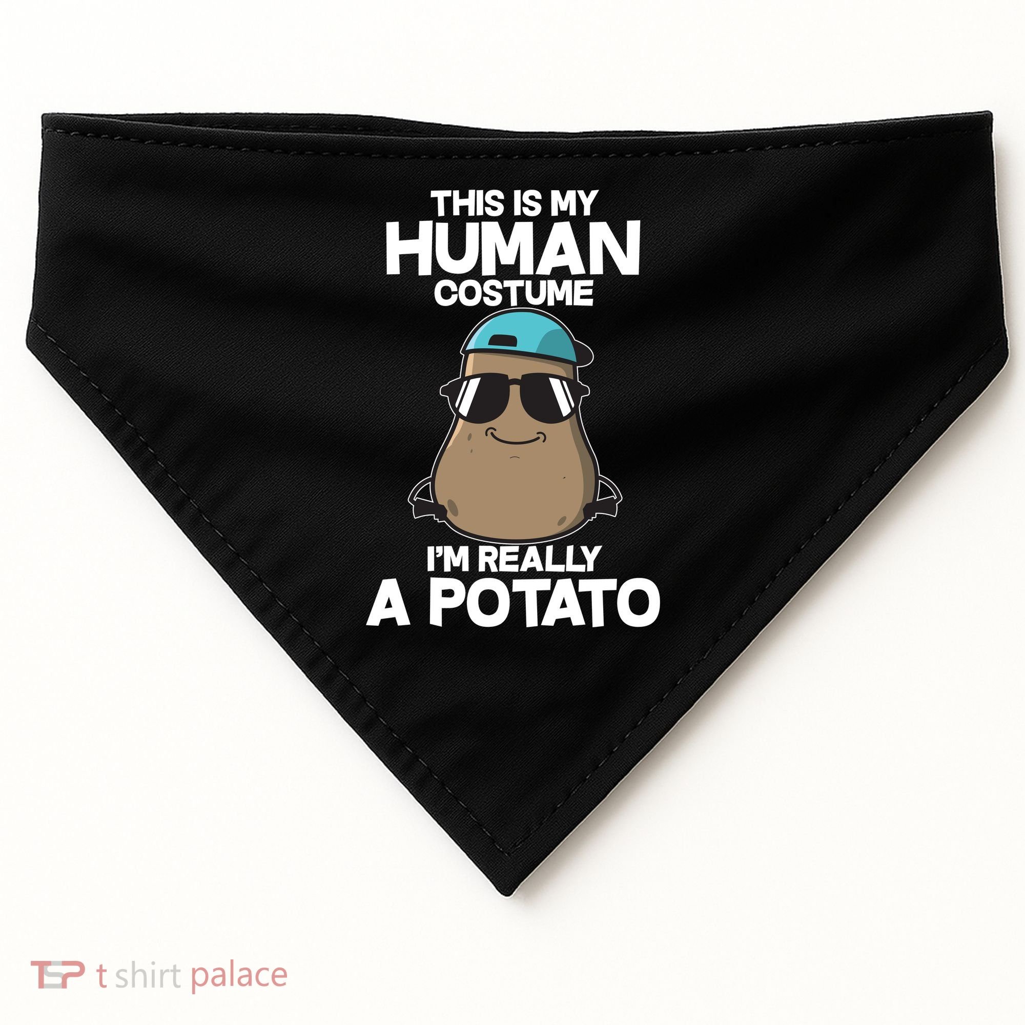 This Is My Human Costume I'm Really A Potato USA-Made Doggie Bandana
