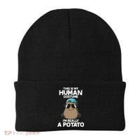 This Is My Human Costume I'm Really A Potato Beanie thumb 0