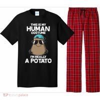 This Is My Human Costume I'm Really A Potato Pajama Set thumb 0