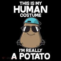 This Is My Human Costume I'm Really A Potato Women's Tank Top thumb 5