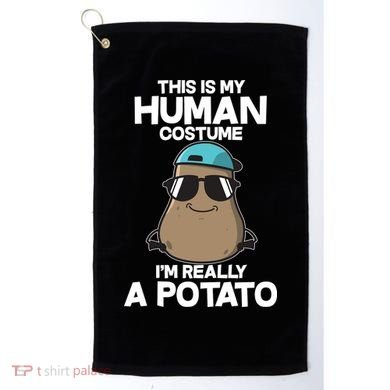 This Is My Human Costume I'm Really A Potato Golf Towel