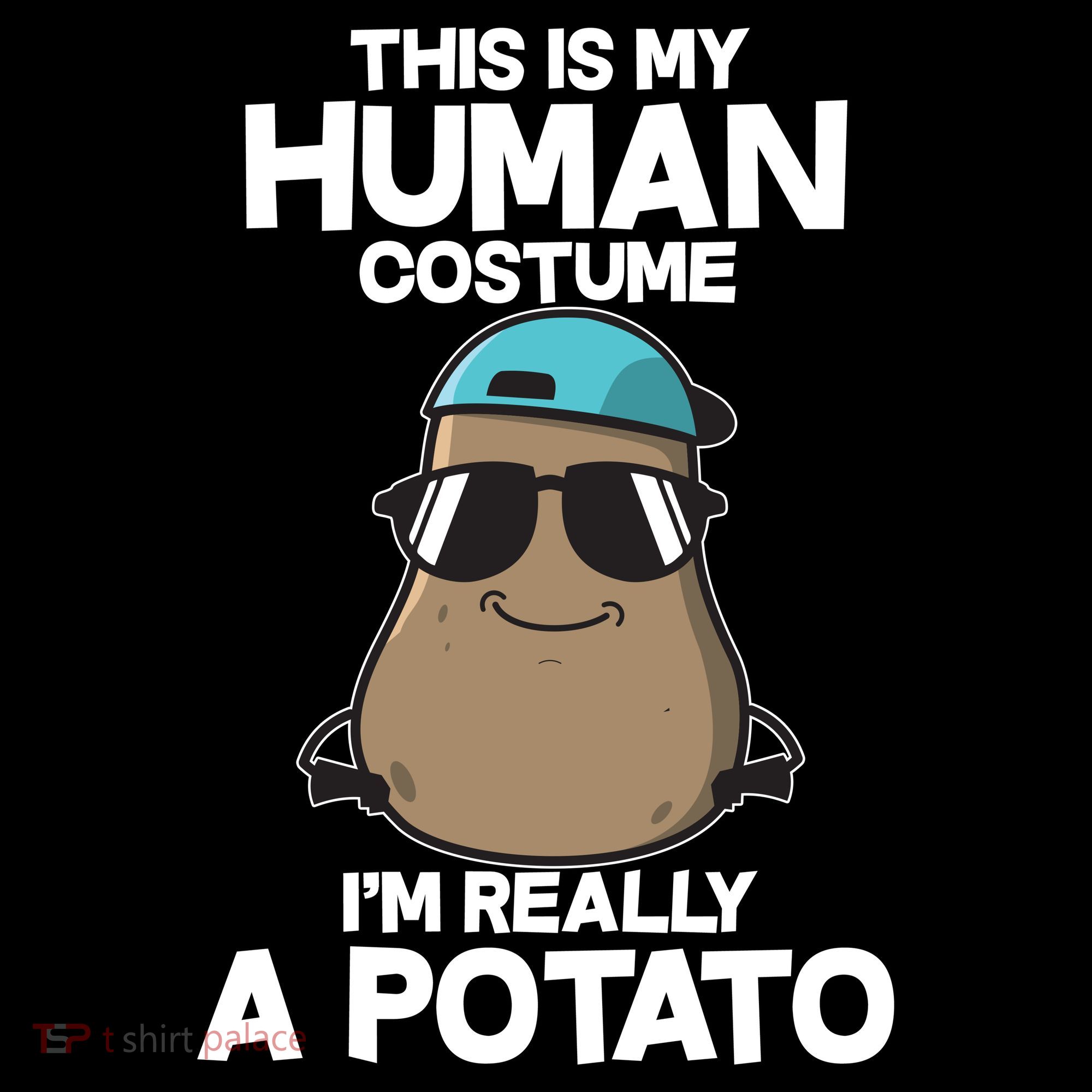 This Is My Human Costume I'm Really A Potato Visor