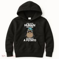 This Is My Human Costume I'm Really A Potato Kids Hoodie thumb 0
