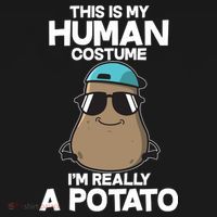 This Is My Human Costume I'm Really A Potato Tote Bag thumb 4