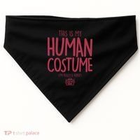 This Is My Human Costume I'm Really A Robot USA-Made Doggie Bandana thumb 0
