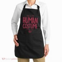 This Is My Human Costume I'm Really A Robot Apron thumb 2
