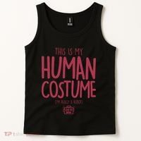 This Is My Human Costume I'm Really A Robot Tank Top thumb 2