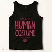 This Is My Human Costume I'm Really A Robot Tank Top thumb 2