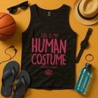 This Is My Human Costume I'm Really A Robot Tank Top thumb 4