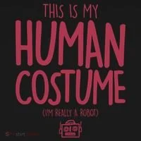 This Is My Human Costume I'm Really A Robot Tank Top thumb 6