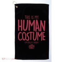 This Is My Human Costume I'm Really A Robot Golf Towel thumb 0