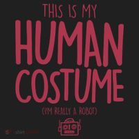 This Is My Human Costume I'm Really A Robot Golf Towel thumb 3