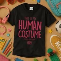 This Is My Human Costume I'm Really A Robot Kids T-Shirt thumb 3