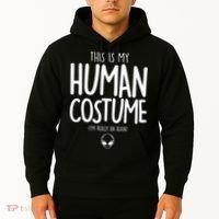 This Is My Human Costume I'm Really An Alien Hoodie thumb 2