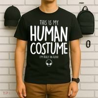 This Is My Human Costume I'm Really An Alien T-Shirt thumb 6