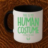 This Is My Human Costume I'm Really An Alien Coffee Mug thumb 2