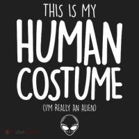 This Is My Human Costume I'm Really An Alien Beanie thumb 2
