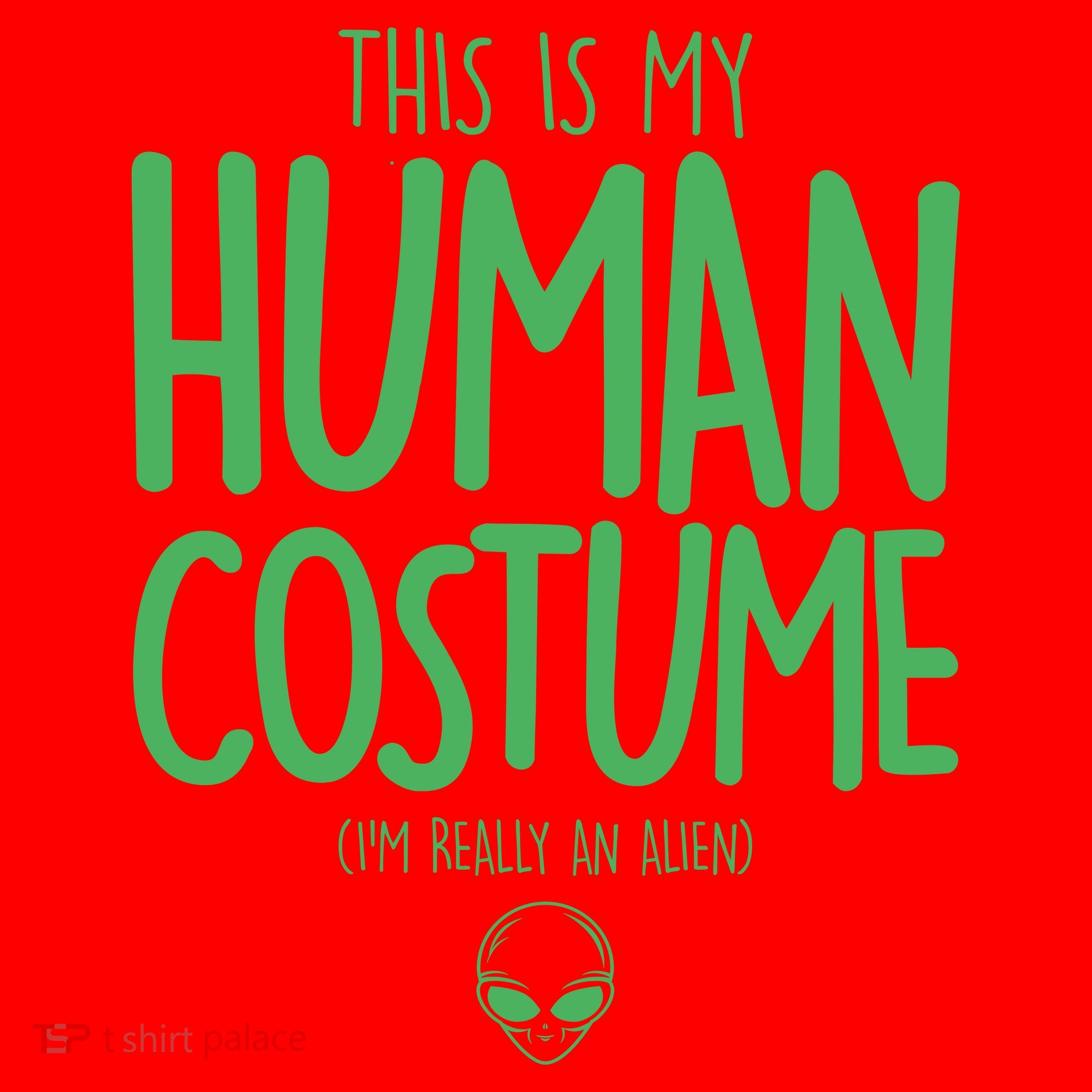 This Is My Human Costume I'm Really An Alien Santa Hat