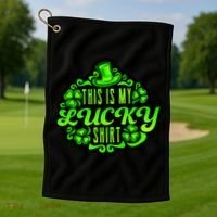 This is my Lucky Irish St. Patrick's Day Golf Towel thumb 1