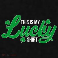 This is my Lucky Shirt St. Patrick's Day Ladies PosiCharge Tri-Blend Wicking Tank thumb 2