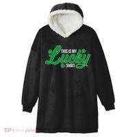 This is my Lucky Shirt St. Patrick's Day Hooded Wearable Blanket thumb 0