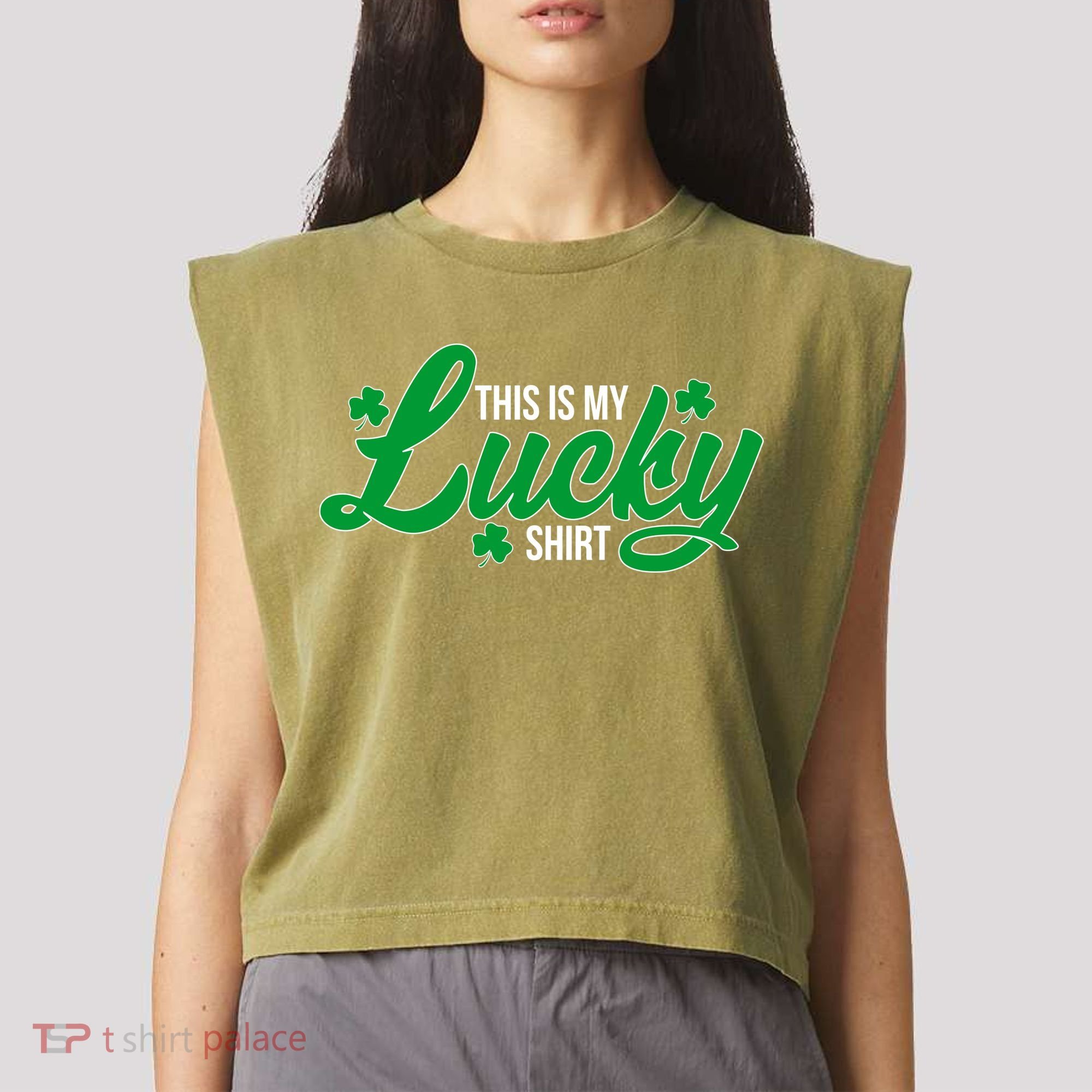 This is my Lucky Shirt St. Patrick's Day Garment-Dyed Women's Muscle Tee