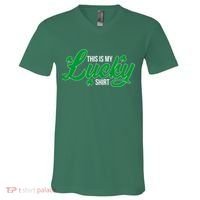 This is my Lucky Shirt St. Patrick's Day V-Neck T-Shirt thumb 0