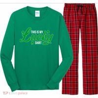 This is my Lucky Shirt St. Patrick's Day Long Sleeve Pajama Set thumb 0