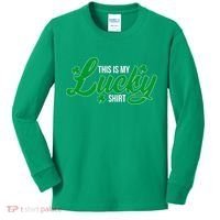 This is my Lucky Shirt St. Patrick's Day Kids Long Sleeve Shirt thumb 0
