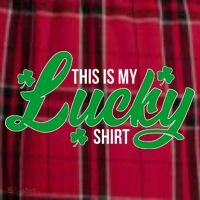 This is my Lucky Shirt St. Patrick's Day Men's Flannel Plaid Pajama Pants thumb 2