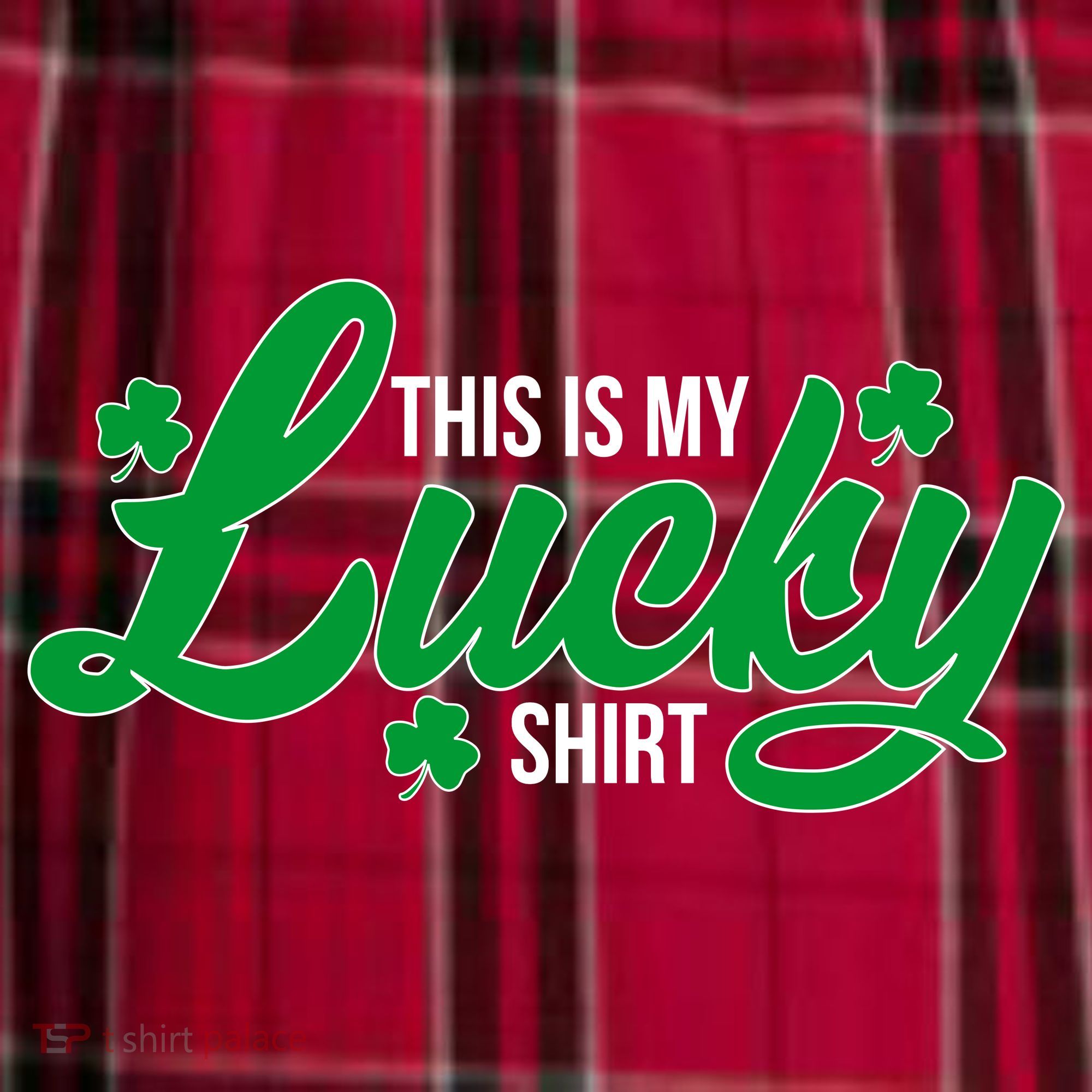 This is my Lucky Shirt St. Patrick's Day Men's Flannel Plaid Pajama Pants