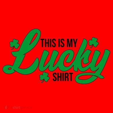 This is my Lucky Shirt St. Patrick's Day Santa Hat