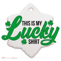 This is my Lucky Shirt St. Patrick's Day Ceramic Ornament thumb 2