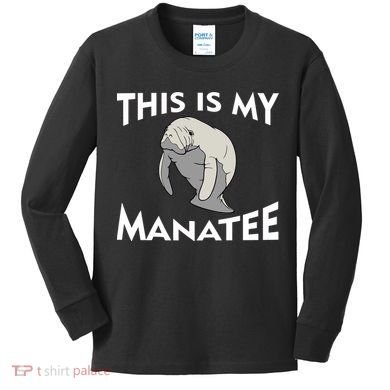 This Is My Manatee Kids Long Sleeve Shirt