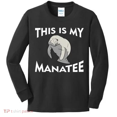 This Is My Manatee Kids Long Sleeve Shirt