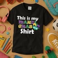 This Is My Mardi Gras Kids T-Shirt thumb 3