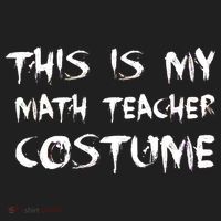 This Is My Math Teachers Costume Golf Towel thumb 3