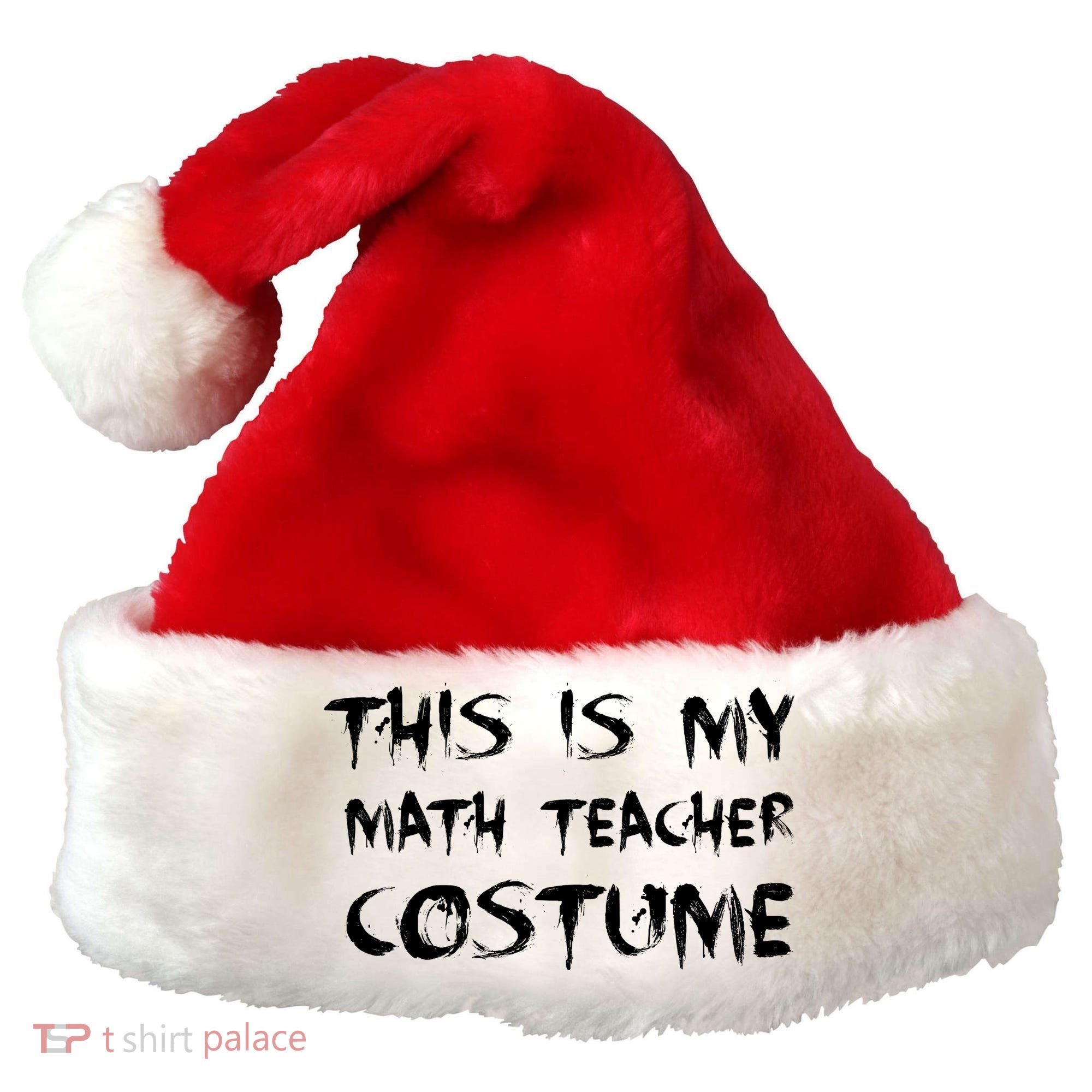 This Is My Math Teachers Costume Santa Hat