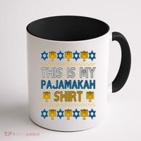 This Is My Pajamakah Shirt Ugly Hanukkah Sweater Coffee Mug thumb 1