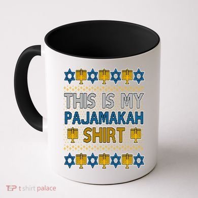 This Is My Pajamakah Shirt Ugly Hanukkah Sweater Coffee Mug