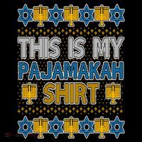 This Is My Pajamakah Shirt Ugly Hanukkah Sweater Coffee Mug thumb 5
