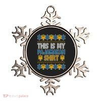 This Is My Pajamakah Shirt Ugly Hanukkah Sweater Ornament thumb 0