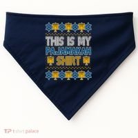 This Is My Pajamakah Shirt Ugly Hanukkah Sweater USA-Made Doggie Bandana thumb 0