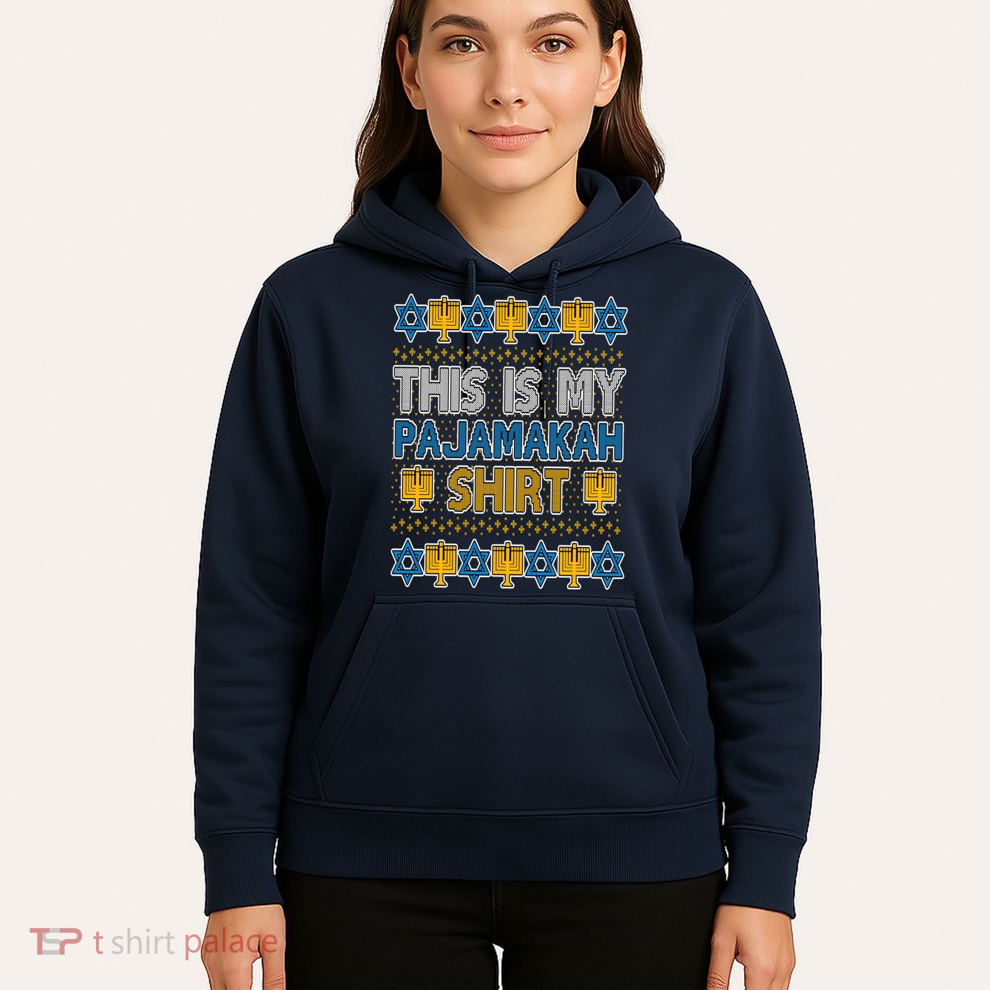 This Is My Pajamakah Shirt Ugly Hanukkah Sweater Hoodie