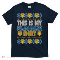 This Is My Pajamakah Shirt Ugly Hanukkah Sweater T-Shirt thumb 0