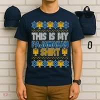 This Is My Pajamakah Shirt Ugly Hanukkah Sweater T-Shirt thumb 6